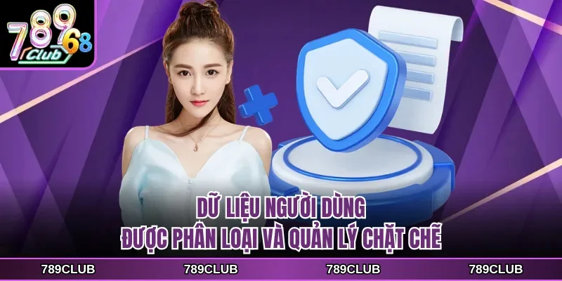 Dữ liệu người dùng được phân loại và quản lý chặt chẽ